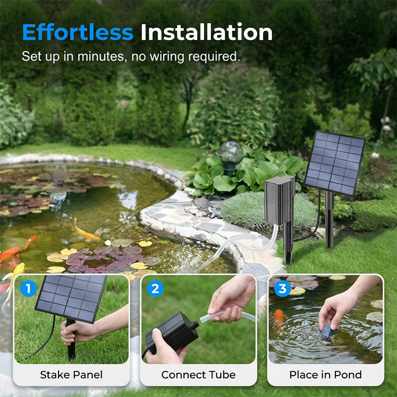 ⚡ 50% OFF NOW! ✨Solar Pond Aerator with Air Pump