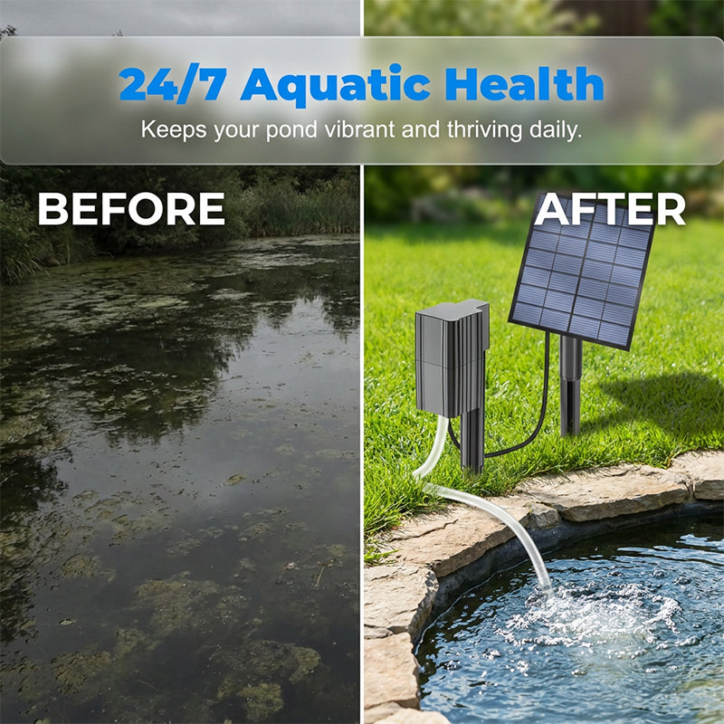 ⚡ 50% OFF NOW! ✨Solar Pond Aerator with Air Pump