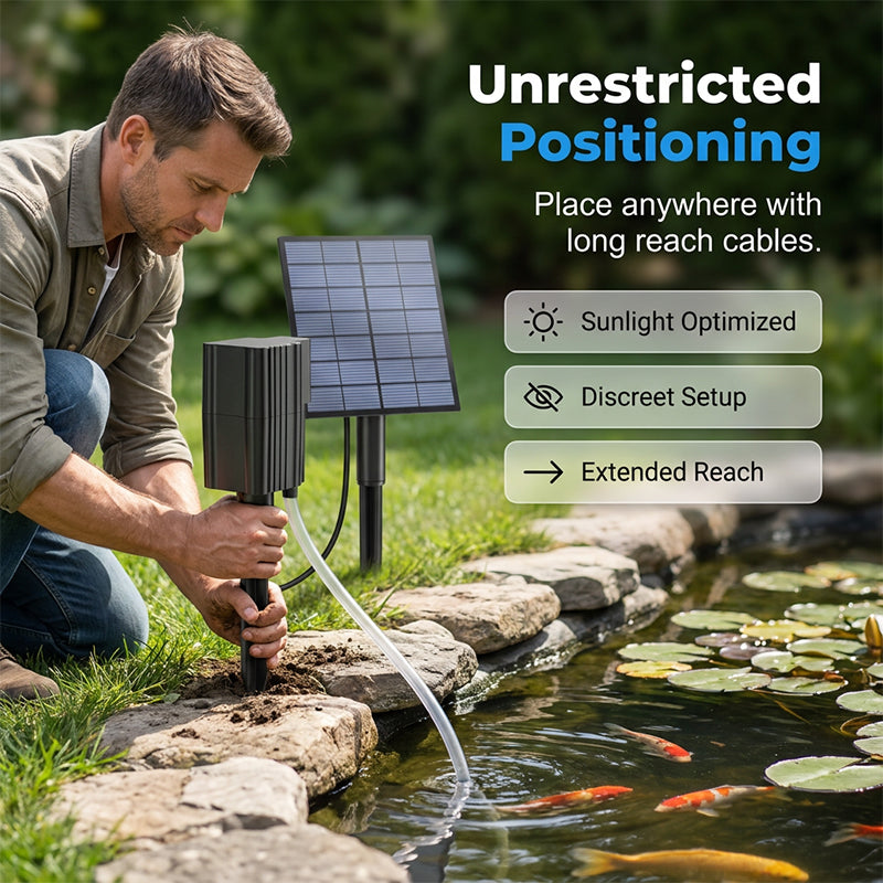 ⚡ 50% OFF NOW! ✨Solar Pond Aerator with Air Pump