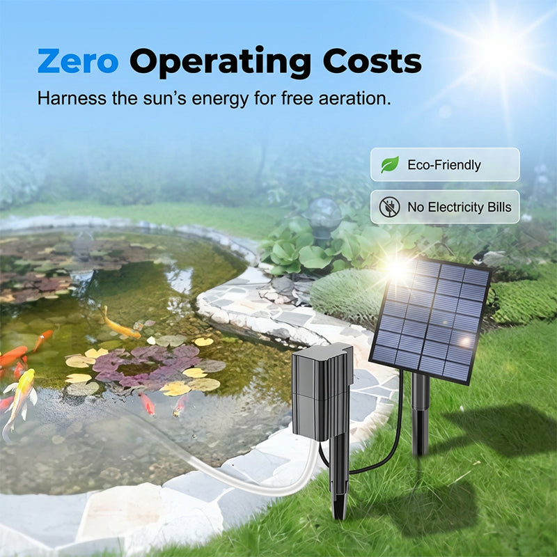 ⚡ 50% OFF NOW! ✨Solar Pond Aerator with Air Pump