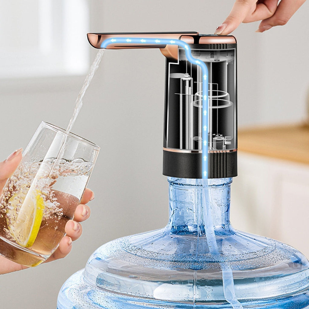 🏠 Automatic dispenser pump – multifunctional, silent & perfect for home, office, summer cottage & camping, fits most standard bottles 🌿
