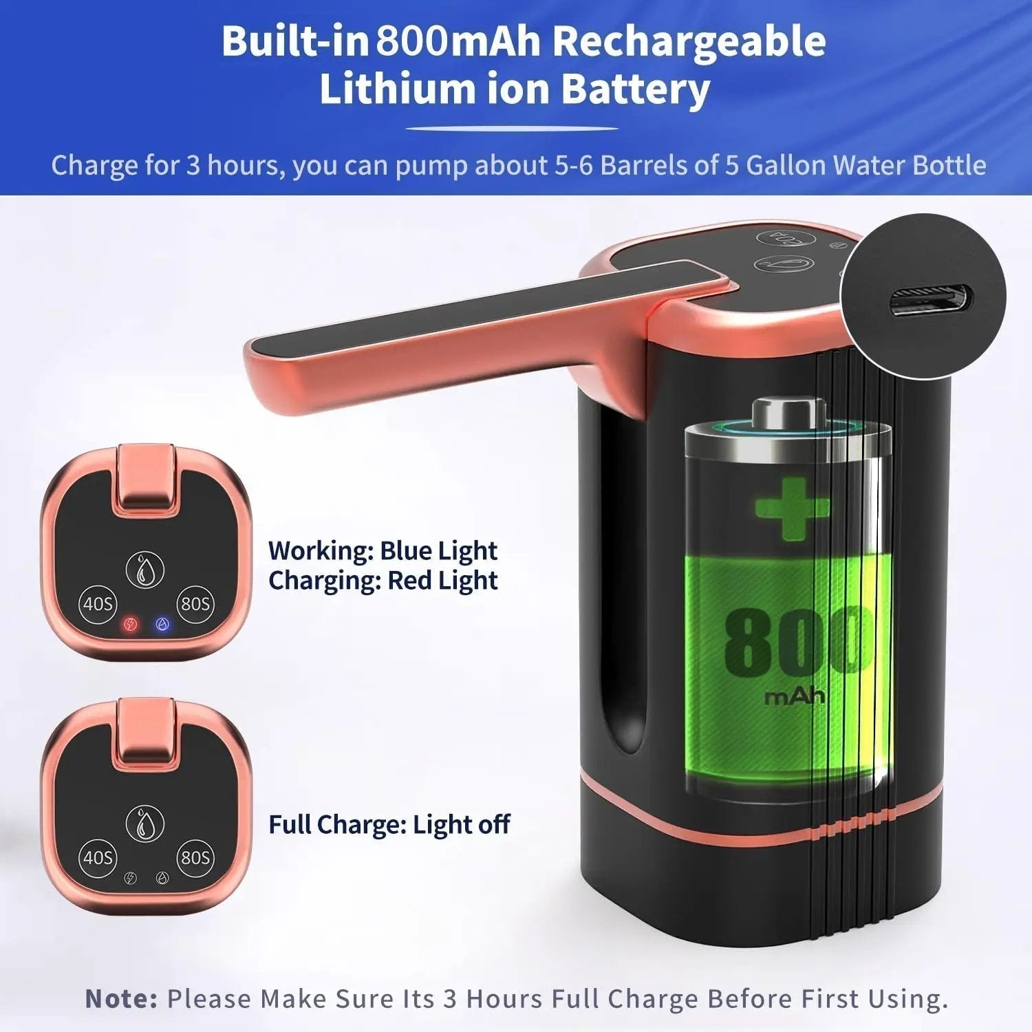 🏠 Automatic dispenser pump – multifunctional, silent & perfect for home, office, summer cottage & camping, fits most standard bottles 🌿
