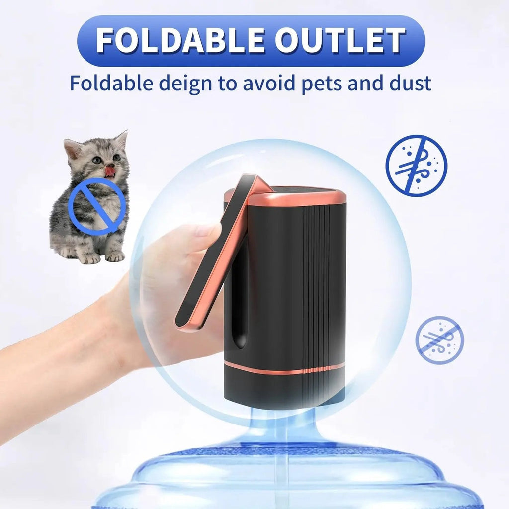 🏠 Automatic dispenser pump – multifunctional, silent & perfect for home, office, summer cottage & camping, fits most standard bottles 🌿