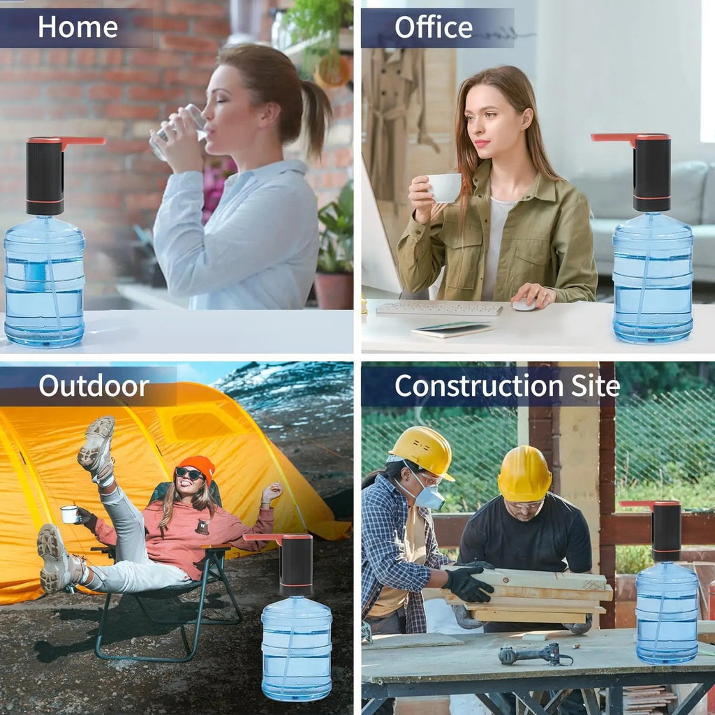 🏠 Automatic dispenser pump – multifunctional, silent & perfect for home, office, summer cottage & camping, fits most standard bottles 🌿